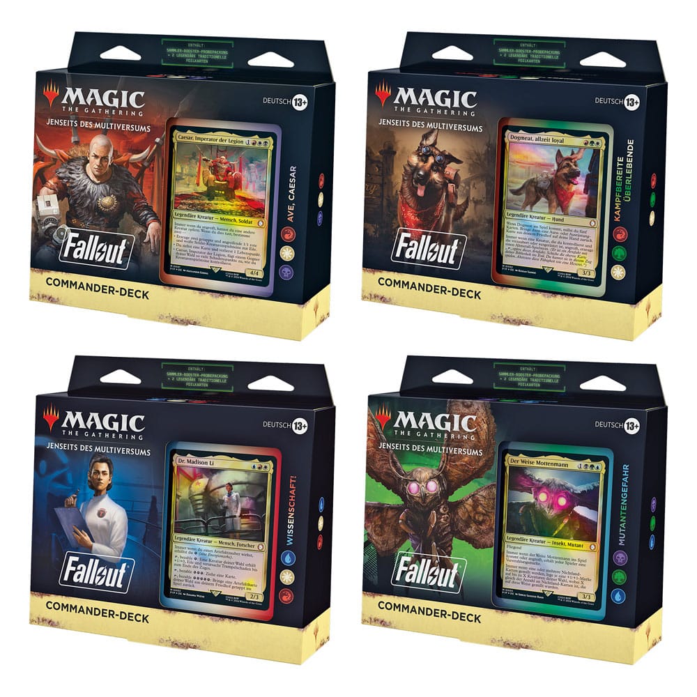 Magic the Gathering Jenseits des Multiversums Fallout Commander Deck Display German