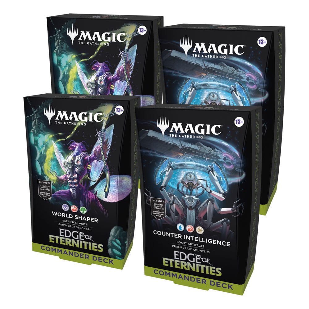 Magic The Gathering Edge of Eternities Commander Decks Display 4 Packs English
