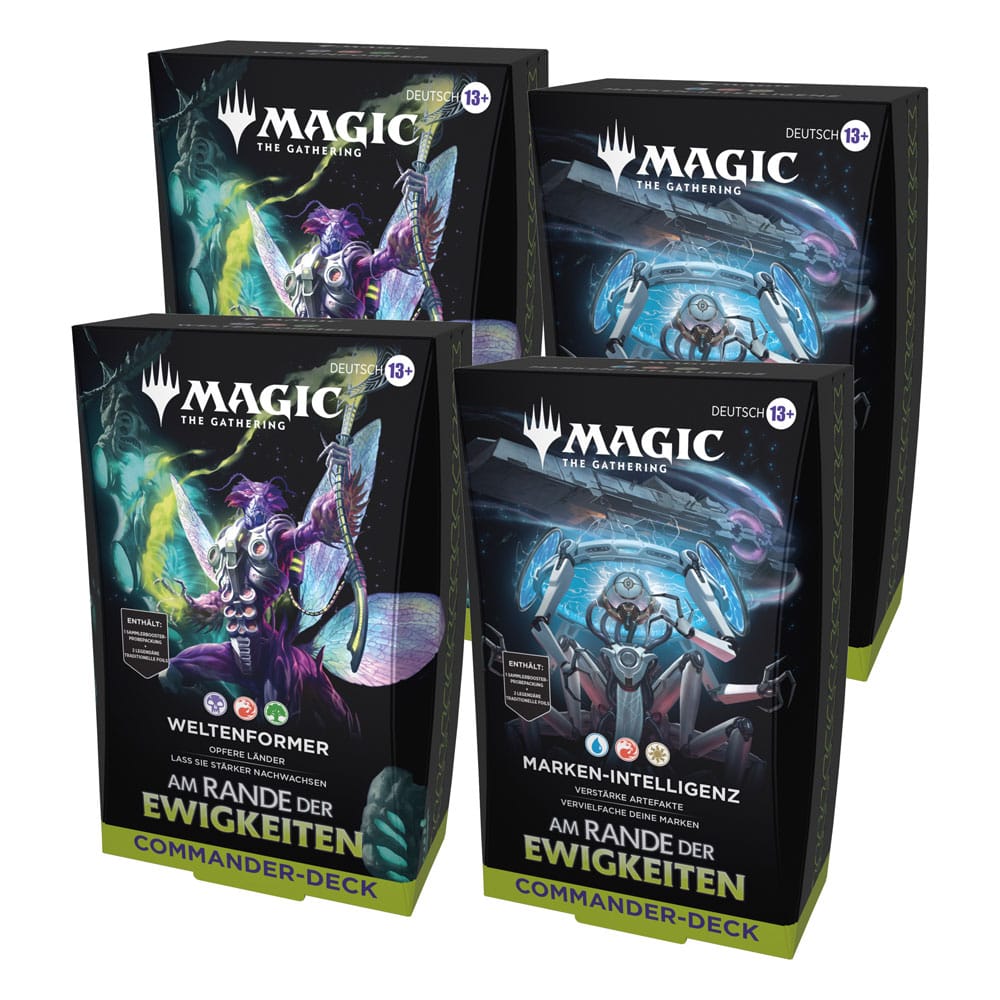 Magic The Gathering Edge of Eternities Commander Decks Display 4 Packs German