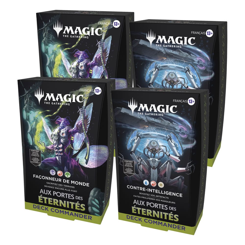 Magic The Gathering Edge of Eternities Commander Decks Display 4 Packs French