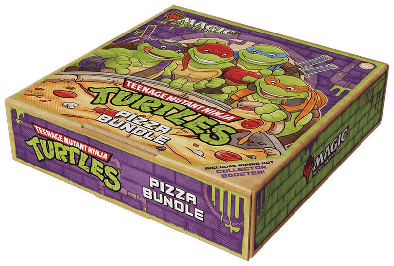 Magic the Gathering Teenage Mutant Ninja Turtles Pizza Bundle english, side angle