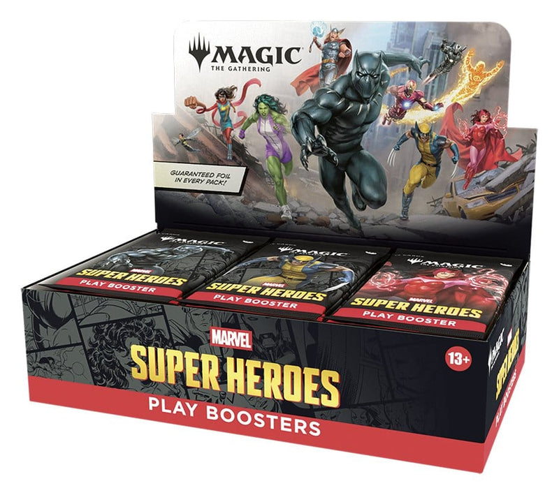 Magic: The Gathering Marvel Super Heroes Play Booster Display (30 Packs)
