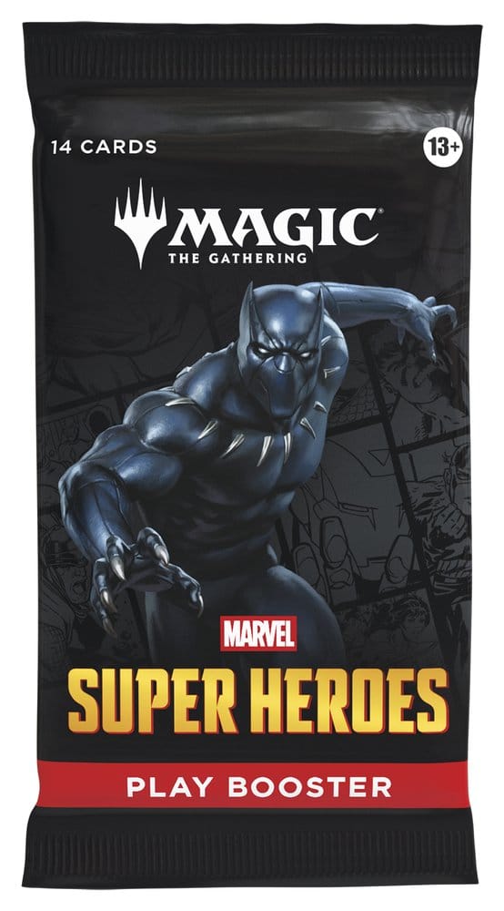 Magic: The Gathering Marvel Super Heroes Play Booster Display (30 Packs) side angle
