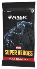 Magic: The Gathering Marvel Super Heroes Play Booster Display (30 Packs) close up detail