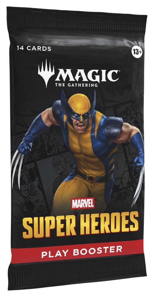 Magic: The Gathering Marvel Super Heroes Play Booster Display (30 Packs) packaging view