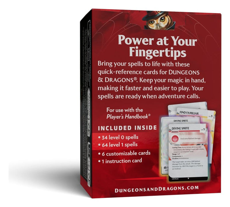 Dungeons & Dragons Spell Reference Cards Levels 0-1 alternate view