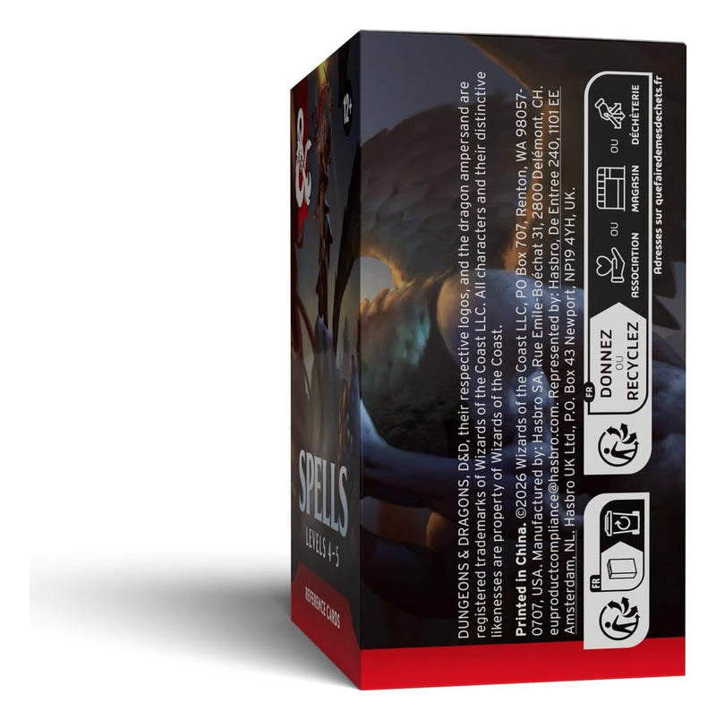 Dungeons & Dragons Spell Reference Cards Levels 4-5 packaging view