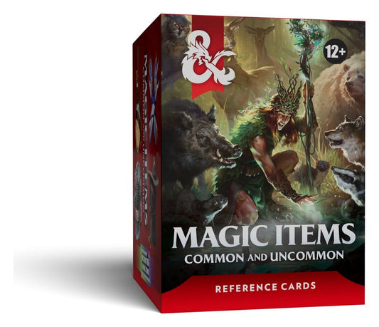 Dungeons & Dragons RPG Reference Cards Magic Items: Common and Uncommon