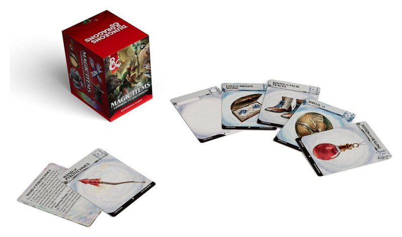 Dungeons & Dragons RPG Reference Cards Magic Items: Common and Uncommon side angle