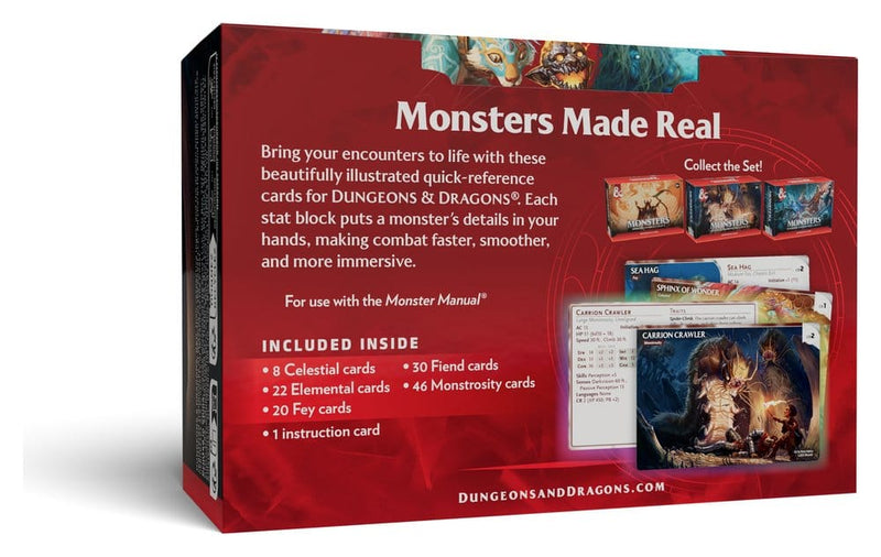 Dungeons & Dragons RPG Reference Cards Monsters: Mystical and Menacing alternate view
