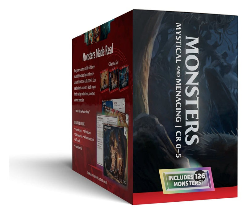 Dungeons & Dragons RPG Reference Cards Monsters: Mystical and Menacing close up detail