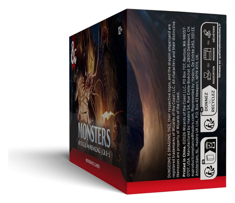 Dungeons & Dragons RPG Reference Cards Monsters: Mystical and Menacing packaging view
