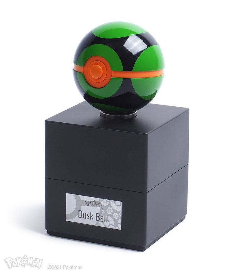 The Wand Company Pokémon Die-Cast Dusk Ball Replica, close-up detail