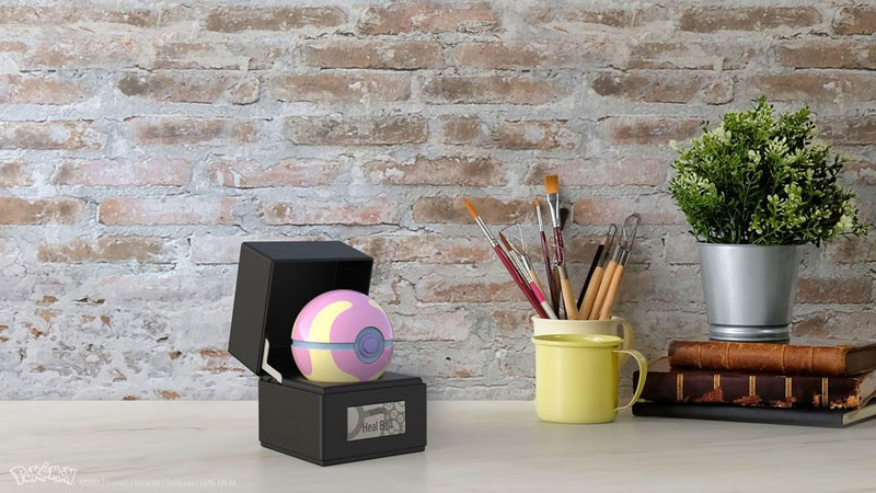 The Wand Company Pokémon Die-Cast Heal Ball Replica, side angle