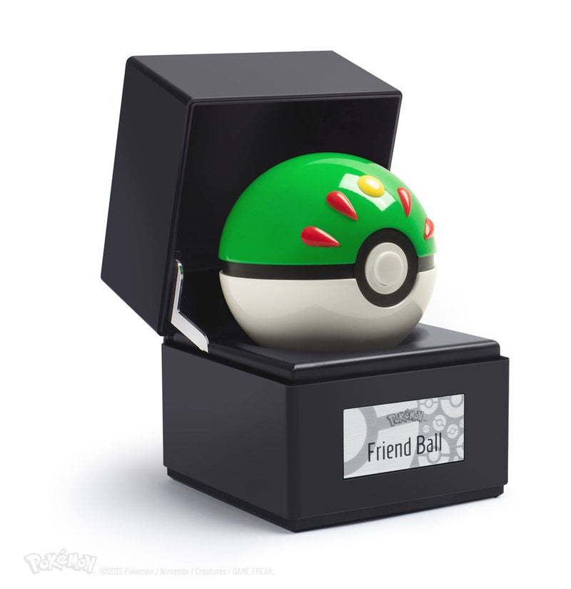 The Wand Company Pokémon Die-Cast Friend Ball Replica, close-up detail
