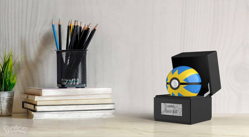 The Wand Company Pokémon Die-Cast Quick Ball Replica, side angle