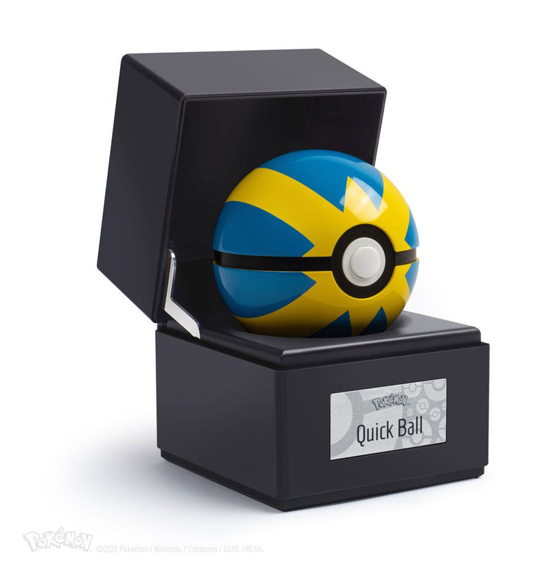 The Wand Company Pokémon Die-Cast Quick Ball Replica, close-up detail