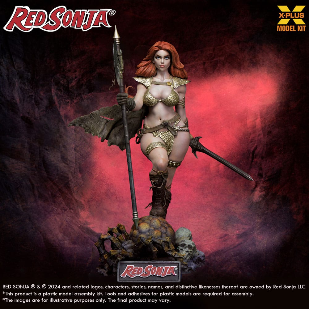 Red Sonja Red Sonja Plastic Model Kit 1 8 Scale 27cm