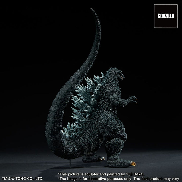 Godzilla Against Mechagodzilla 2002 TOHO Yuji Sakai Modeling Collection Godzilla Battle in the Storm PVC Statue 28 cm