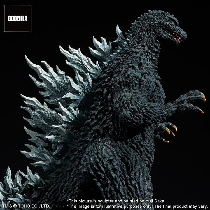 Godzilla Against Mechagodzilla 2002 TOHO Yuji Sakai Modeling Collection Godzilla Battle in the Storm PVC Statue 28 cm