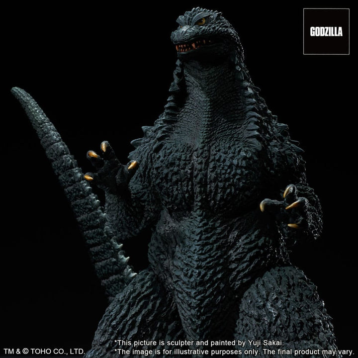 Godzilla Against Mechagodzilla 2002 TOHO Yuji Sakai Modeling Collection Godzilla Battle in the Storm PVC Statue 28 cm