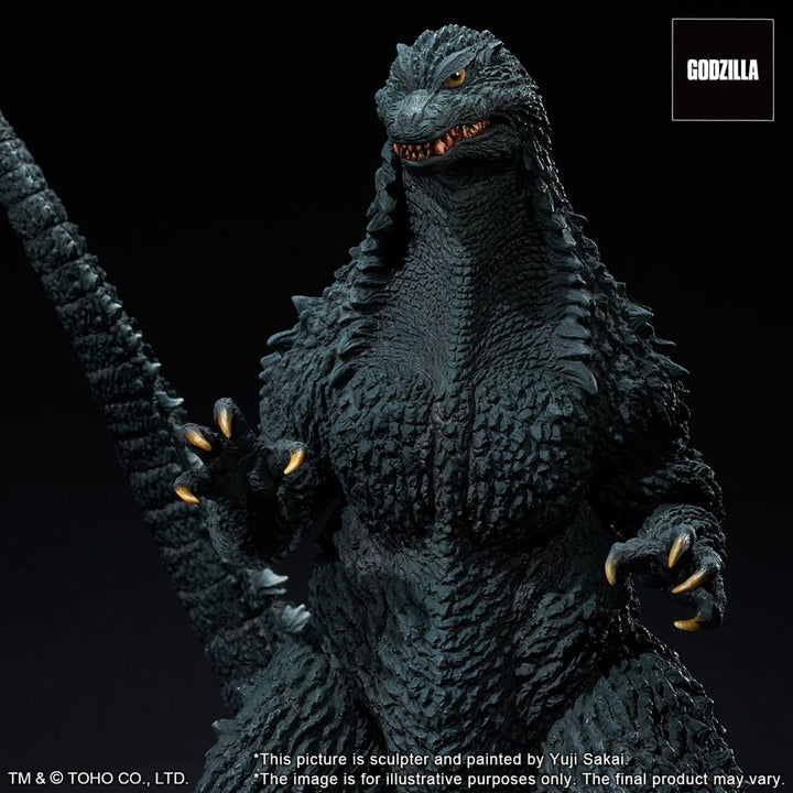 Godzilla Against Mechagodzilla 2002 TOHO Yuji Sakai Modeling Collection Godzilla Battle in the Storm PVC Statue 28 cm