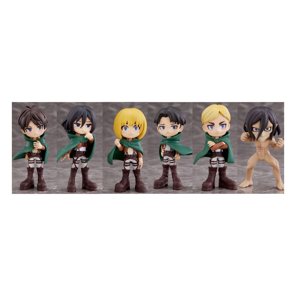 Attack On Titan Characters Anime Series Mini Figures 9 cm Display Set of 6