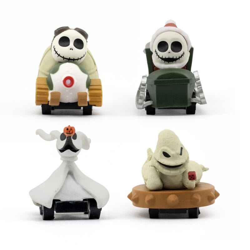 Nightmare Before Christmas Zoom Hero Pullback Vehicle with Figure Assortment Set of 12