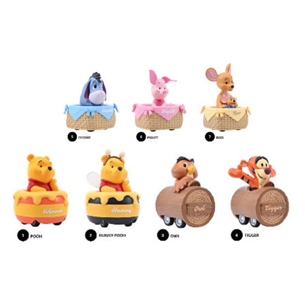 Disney Winnie the Pooh Zoom Hero Pullback Vehicle with Figure Assortment Set of 12