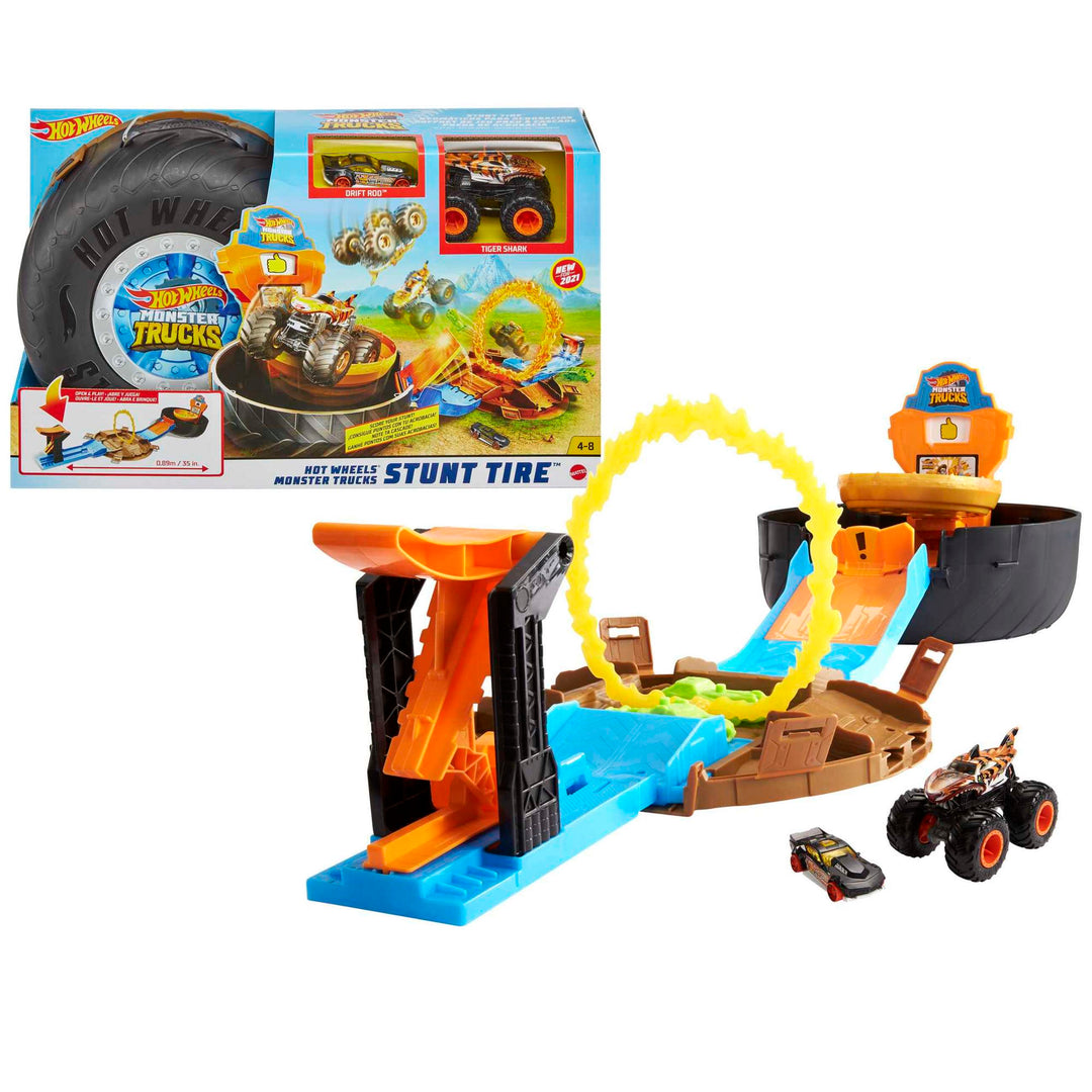 Hot Wheels Monster Trucks Tyre Playset