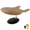 Gold U.S.S. Enterprise NCC-1701-D Galaxy class XL die-cast model, Eaglemoss Star Trek Official Starships Collection