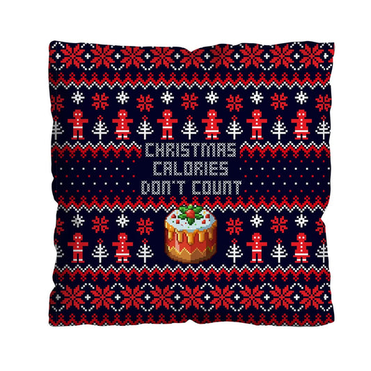 Christmas Calories don't Count! - Cushion - Two Sizes collectible from https://britishmade.gifts/