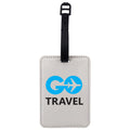Personalised Photo Pink Glitter Luggage Tag