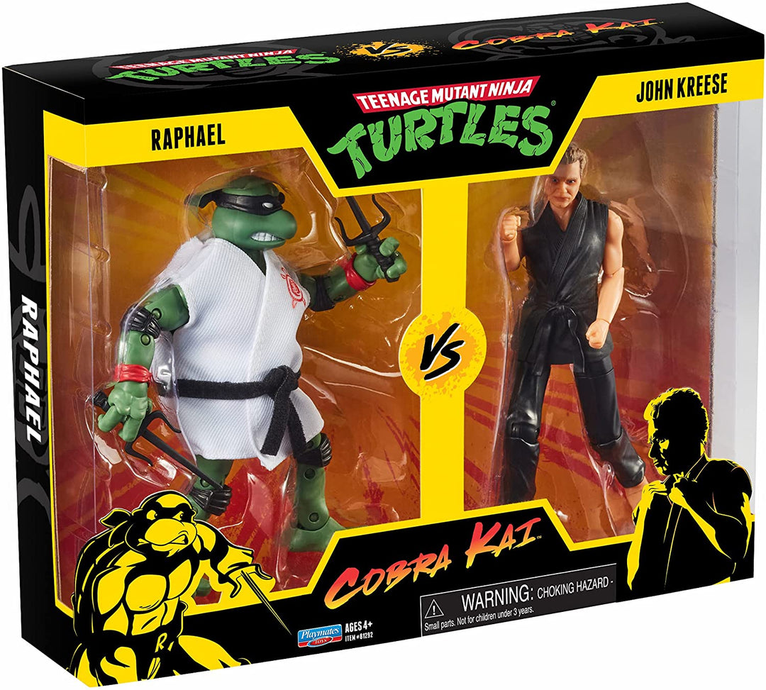 TMNT vs Cobra Kai 2-Packs Raphael vs John Kreese Action Figures