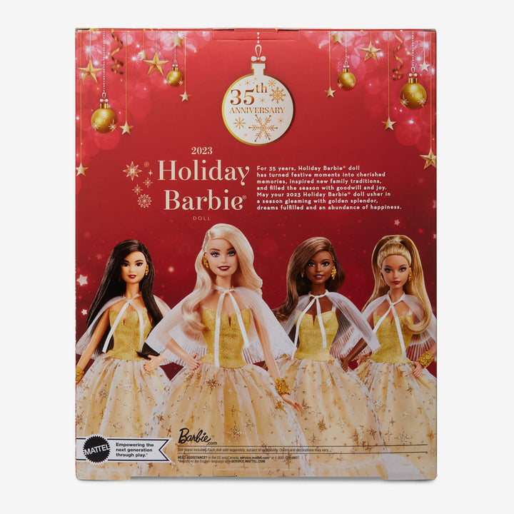Barbie Signature Doll 35th Anniversary 2023 Holiday Doll Barbie