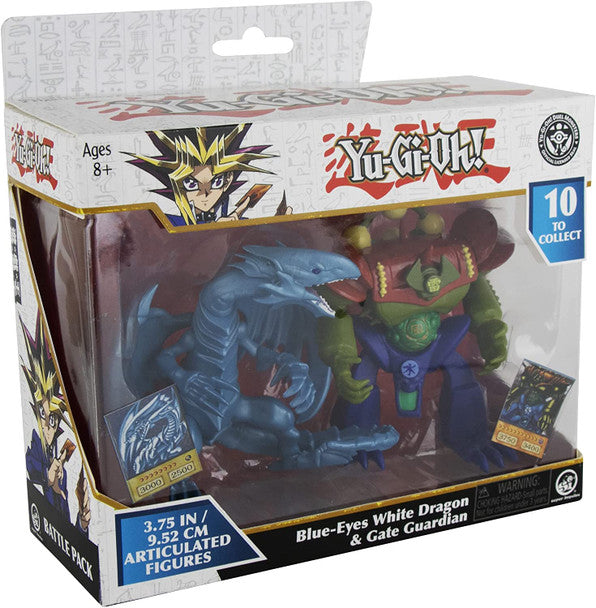 Yu-Gi-Oh 3.75| Blue-Eyes White Dragon & Gate Guardian Figure Set