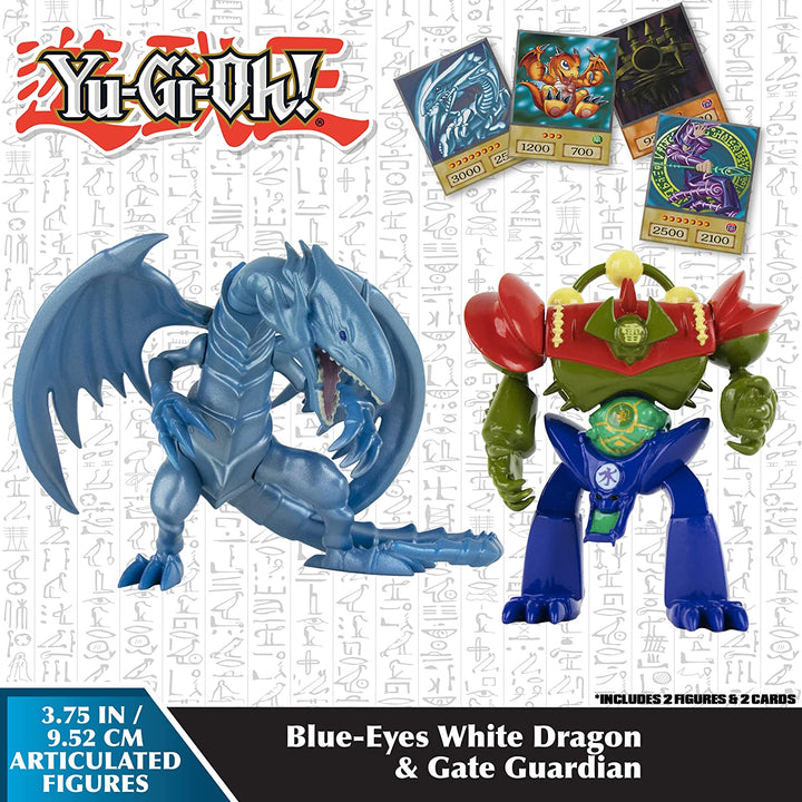 Yu-Gi-Oh 3.75| Blue-Eyes White Dragon & Gate Guardian Figure Set