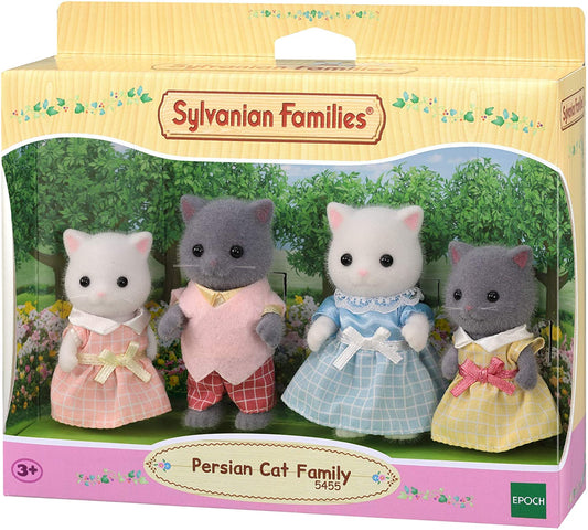 Sylvanian Families Persian Cat (grey /white mix )Family
