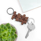 Personalised You Complete Me Romantic Jigsaw Keyring