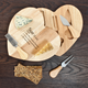 Personalised Your Definition Heart Cheese Set