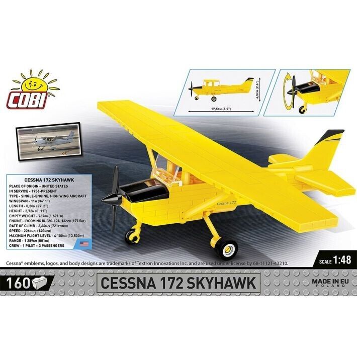 Cobi 26621 Cessna 172 Skyhawk 160pcs