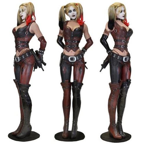 NECA Batman Arkham City Life Size Harley Quinn Foam Replica - Infinity Collectables 