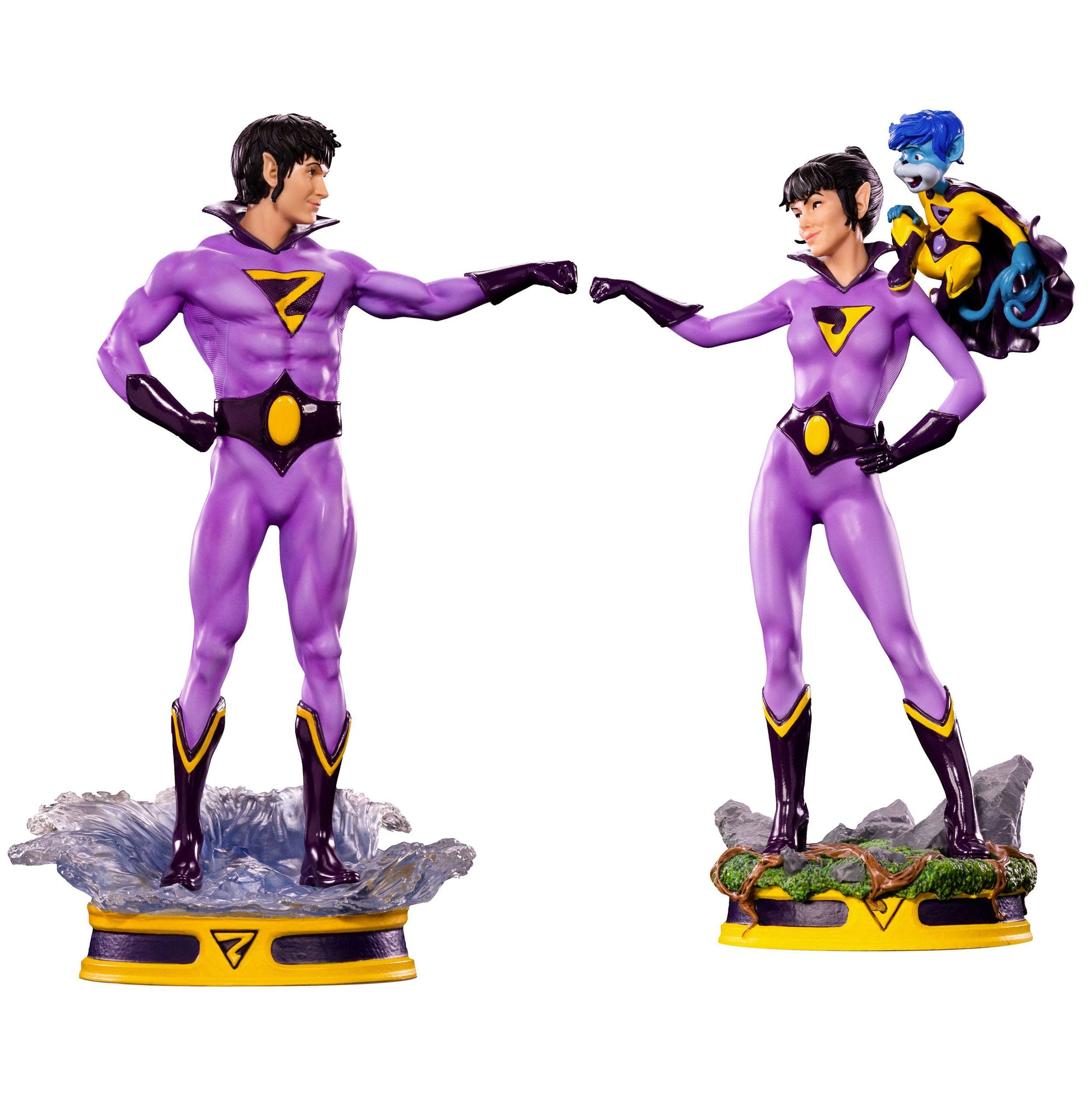 Iron Studios DC Comics Art Scale Statues 1-10 Wonder Twins - Infinity Collectables 