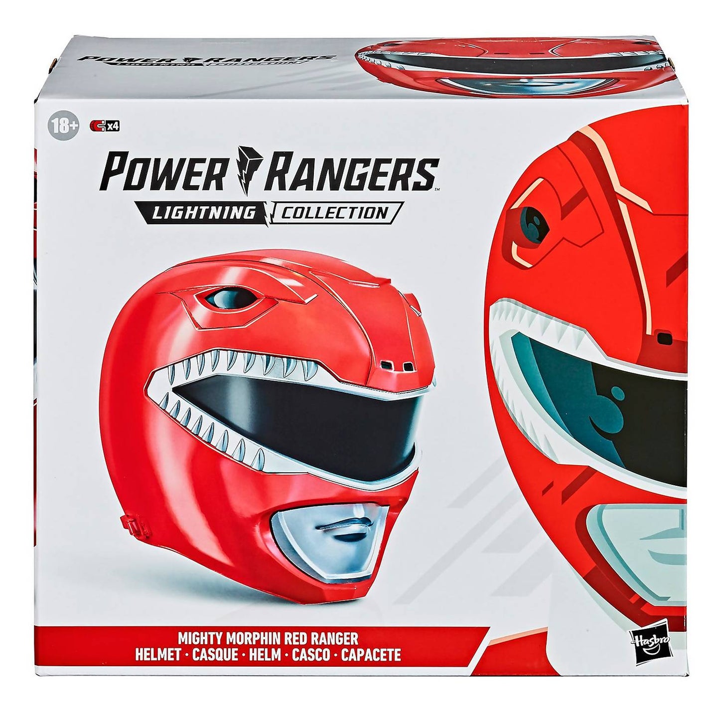 Hasbro Power Rangers Lightning Collection Mighty Morphin Red Ranger Helmet 1:1 R, Infinity Collectables 