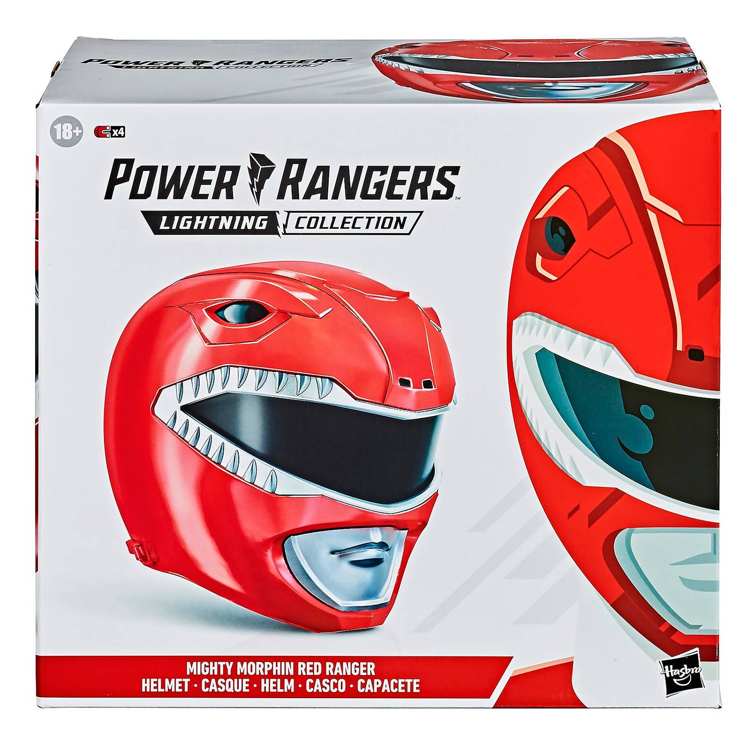 Hasbro Power Rangers Lightning Collection Mighty Morphin Red Ranger Helmet 1:1 R, Infinity Collectables 
