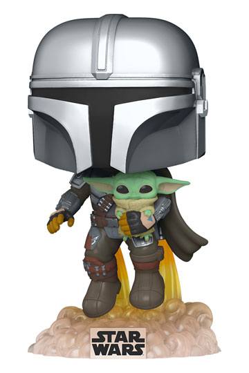 Star Wars The Mandalorian Figure Mando Flying with Jet Pack Funko Pop!