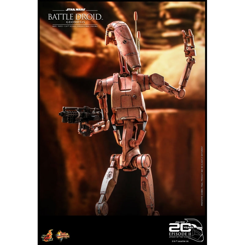 Hot Toys Star Wars Attack Of The Clones 20th Anniversary 1:6 Battle Droid - Infinity Collectables 