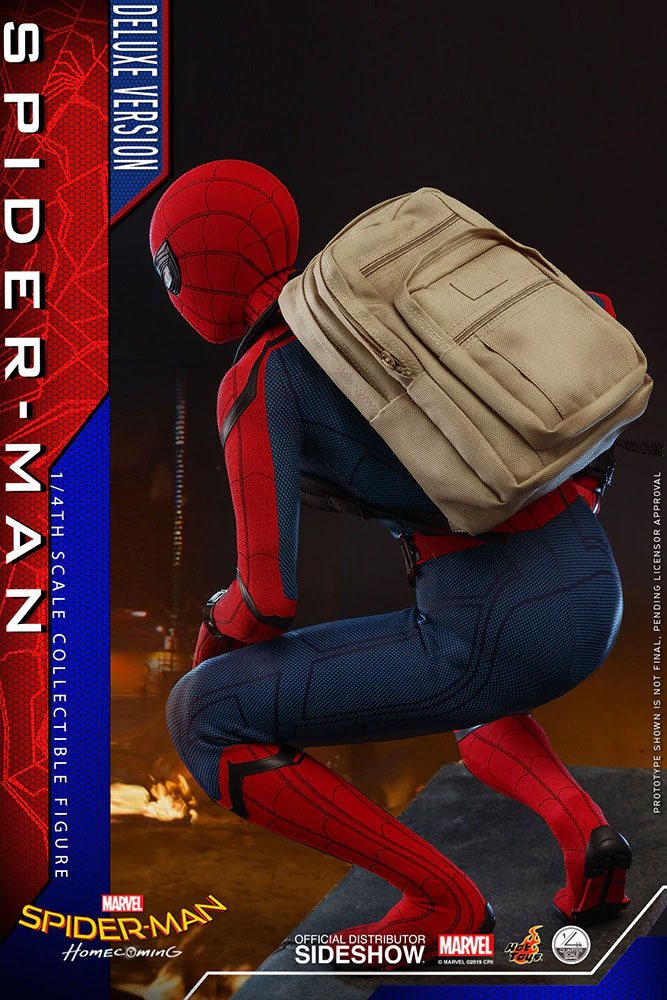 Hot Toys Spider-Man Homecoming 1/4 Scale Series Spider-Man Deluxe Version Figure - Infinity Collectables 