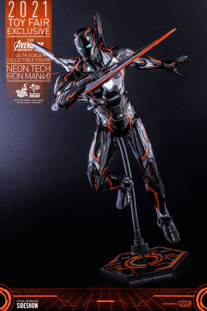 Hot Toys Marvel Iron Man Mark 50 Neon Tech - Orange Version 1/6 Scale - Infinity Collectables 