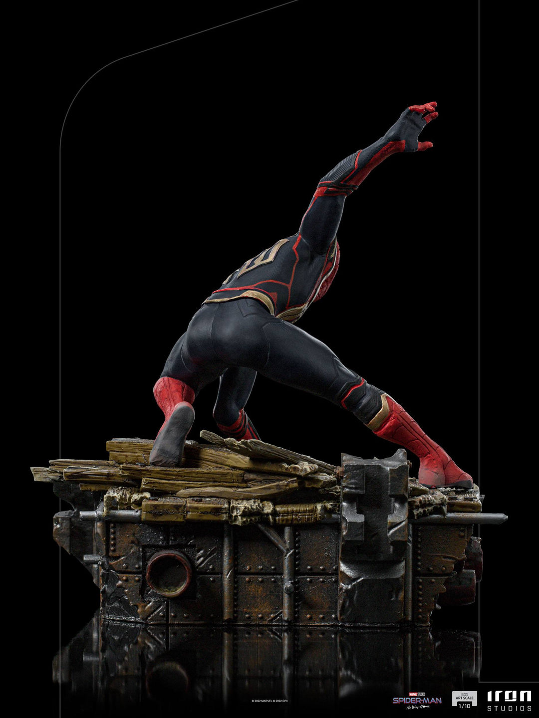 Iron Studios Spider-Man No Way Home Deluxe Statue 1/10 Scale Spider-Man Peter #1 - Infinity Collectables 